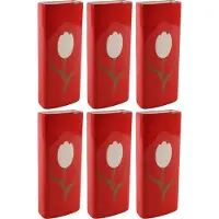 Svenska Living Radiatorbak luchtbevochtiger/waterverdamper - 6 st - 20 x 8 cm - porselein