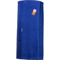 Artg Towelzz - Sauna Kilt - Dames - met Klittenband - Koningsblauw - True Blue - ( Borstomvang tot 150 cm )