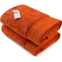 Artg Towelzz - DeLuxe - Badhanddoek - 70 x 140 cm - Steenrood - Brick Red - 700 gram/m2 - Set 2 stuks