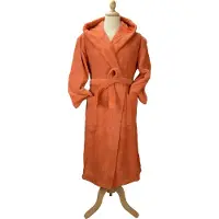 Artg Robezz - Badjas met Capuchon - 100% Katoen - Badstof - Kaneel Bruin - Cinnamon - Maat XXXL - (3XL)