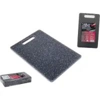 Gerimport - Snijplank keuken/voedsel - Antraciet - Kunststof - 15 x 25 cm
