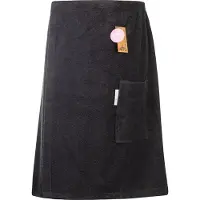 Artg Towelzz - Sauna Kilt - Heren - met klittenband - Zwart - Black - Maat XXL - (maat tot 170cm heupomvang)