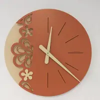 Italian Design CD Wandklok Merlot Oranje