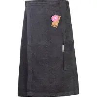 Artg Towelzz - Sauna Kilt - Heren - met klittenband - Donker Grijs - Graphite - (tot 150 cm heupomvang)