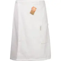 Artg Towelzz - Sauna Kilt - Heren - met klittenband - Wit - White - (tot 150 cm heupomvang)