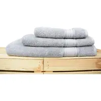 Artg Natural Bamboo - Badhanddoek - 70 x 140 cm - Licht Grijs - Light Grey - SET 2 stuks