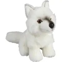 Ravensden Poolwolf knuffel - wit - zacht pluche - 18 cm - wolven knuffeldier