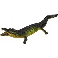 Ravensden Levensechte rubber dieren speelfiguren krokodil - groen - van 30 cm