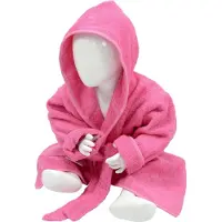 Artg Babiezz - Baby Badjas met Capuchon - Rose - Maat 68-74