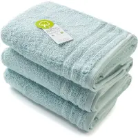 Artg Organic - Biologische Katoen - Handdoekenset - 60 x 110 cm - Groen - Green - Set 3 stuks