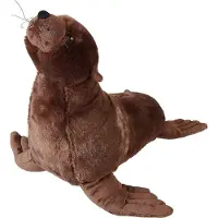 Ravensden pluche knuffel dieren Zeeleeuw - bruin - 40 cm - Zeedieren knuffels