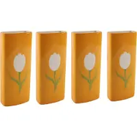 Svenska Living Radiatorbak luchtbevochtiger/waterverdamper - 4 st - 20 x 8 cm - porselein