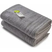 Artg Organic - Biologische Katoen - Badhanddoekenset - 70 x 140 cm - Grey - Set 2 stuks