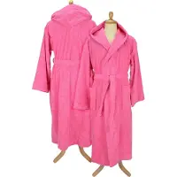 Artg Robezz - Badjas met Capuchon - 100% Badstof Katoen -Rose - Maat L/XL