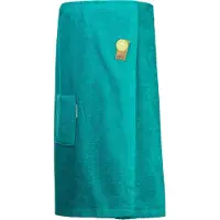 Artg Towelzz - Sauna Kilt - Dames - met Klittenband - Petrol Blauw - Deep Blue - ( Borstomvang tot 150 cm )