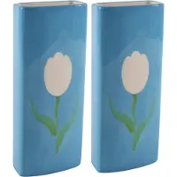 Svenska Living Radiatorbak luchtbevochtiger/waterverdamper - 2 st - 20 x 8 cm - porselein