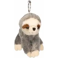 Ravensden Pluche luiaard - knuffel sleutelhanger - dieren knuffels - 10 cm