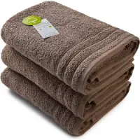 Artg Organic - Biologische Katoen - Handdoekenset - 60 x 110 cm - Walnoot Bruin - Walnut - Set 3 stuks