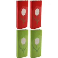Svenska Living Radiatorbak luchtbevochtiger/waterverdamper - 4 st - 20 x 8 cm - porselein