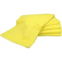 Artg Towelzz SPORTHANDDOEK Extra Lang - 30 x 140 cm - Set van 5 stuks - BRIGHT YELLOW