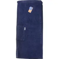 Artg Towelzz - Sauna Kilt - Dames - met Klittenband - Donkerblauw - French Navy - Maat XXL - (Borstomvang tot 170cm )
