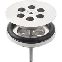 Clou Wash Me plug t.b.v. siliconen waterstop, rvs geborsteld