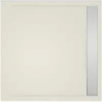 Xenz Easy-Tray douchebak 90x80x5cm pergamon