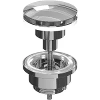 Ink Afvoerplug stop en go chroom