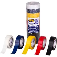 Hpx PVC isolatietape | Gemengd | 19mm x 10m | set van 10 - IC1910 | 12 stuks IC1910