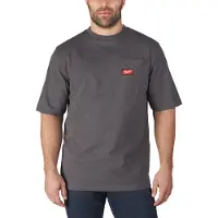 Milwaukee WTSSG Work T-SHIRT -korte Mouwen Grijs Maat: XL