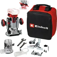 Einhell Professional Accu Boven-/Kantenfrees TP-RO 18 Set Li BL Solo - Power X-Change - 18 V/Li-ion - 6 en 8 mm spantang - Koolborstelloze motor - Incl. diverse accessoires + tas - Excl. accu en lader