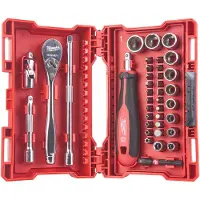 Milwaukee 38-delige Dopsleutelset 1/4" in Packout Ready Box