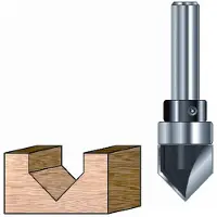 ENT V-groeffrees 90 graden, Met lager op kolf kolf 8mm - 7912180 - 7912180