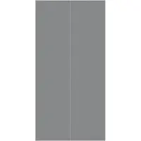 vidaXL Zwembadgrondzeil 500x250 cm polyester geotextiel lichtgrijs