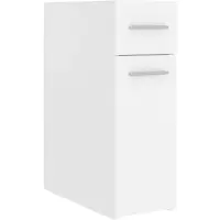 vidaXL Apothekerskast 20x45,5x60 cm bewerkt hout wit