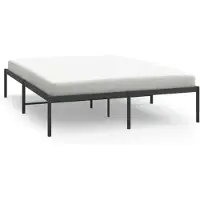 vidaXL Bedframe metaal zwart 140x190 cm
