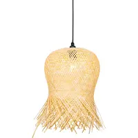 QAZQA Oosterse buiten hanglamp bamboe IP44 - Carlos