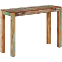 vidaXL Wandtafel 110x35x76 cm massief gerecycled hout