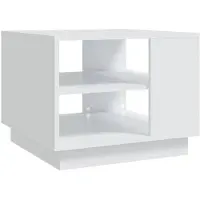 vidaXL Salontafel 55x55x43 cm bewerkt hout wit