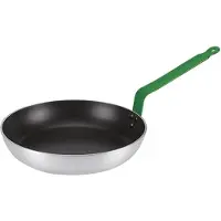 HorecaTraders Lyonnaiserpan | Groen | Anti-aanbak | Aluminium | Ø24 cm | Gas, elektrisch, keramisch