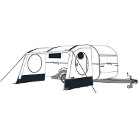 Travellife Texel Zonneluifel Zijpanelen Set