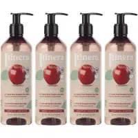 Sarcia.eu ITINERA - Beschermende vloeibare zeep met appel uit Trentino, 95% natuurlijke ingrediënten 370 ml (4 stuks)