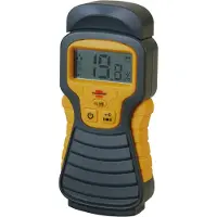 Brennenstuhl Vochtmeter MD (Vochtigheidsmeter voor hout/wanden/bouwmateriaal, met LCD Display) Antraciet/Geel