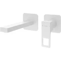 Sapho Forata inbouw wastafelmengkraan 20cm wit mat