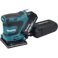 Makita DBO481RTJ Accu Handpalm Vlakschuurmachine | 18V | 2 x 5.0 Ah accu + snellader | In Mbox - DBO481RTJ