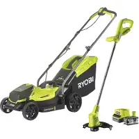 Ryobi ONE+ 18V Accu 33cm Grasmaaier & 25cm Grastrimmer kit (incl. 1x4.0Ah accu)