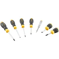 Stanley STHT16166-0 CUSHION GRIP Schroevendraaierset PH / SL / Spanningszoeker - 6-delig