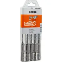 Bahco SDS+ borensets | 4-snijkanten | voor gewapend beton | 5-delig | 4651-SET-5