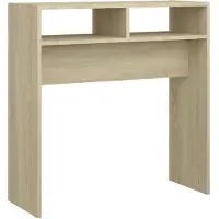 vidaXL Wandtafel 78x30x80 cm bewerkt out sonoma eikenkleurig