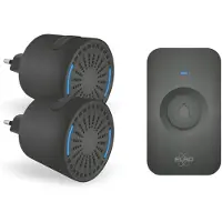 Elro DB2000 Draadloze Deurbel Set – met 2 Plug-In Ontvangers